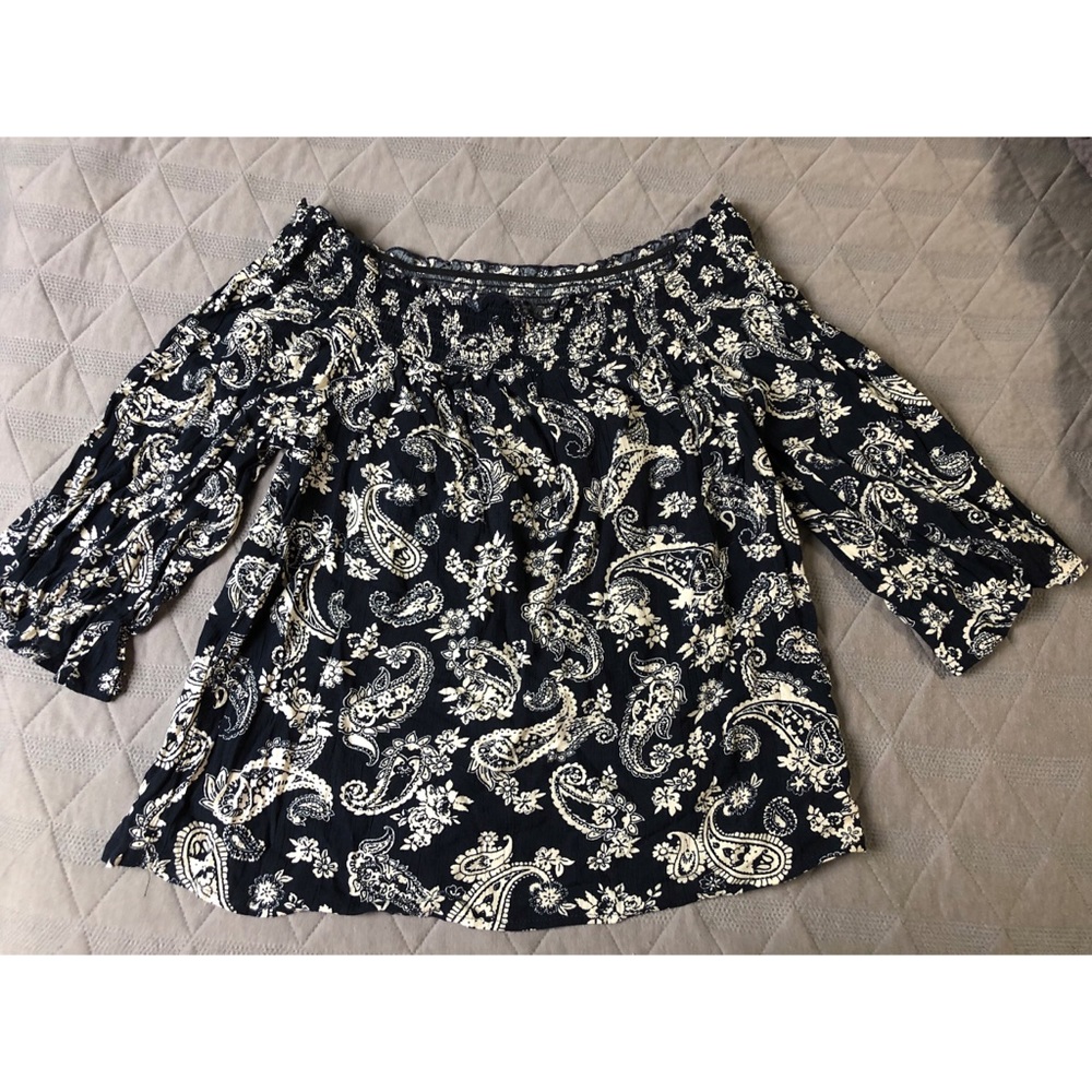 Off the shoulder flowy top